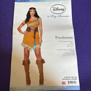 Disney Pocahontas Tan and Blue Costume
